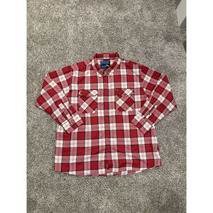 Dixxon Button Down Flannel Shirt Men 4XL Plaid Long Sleeve So-Cal Speed & Power